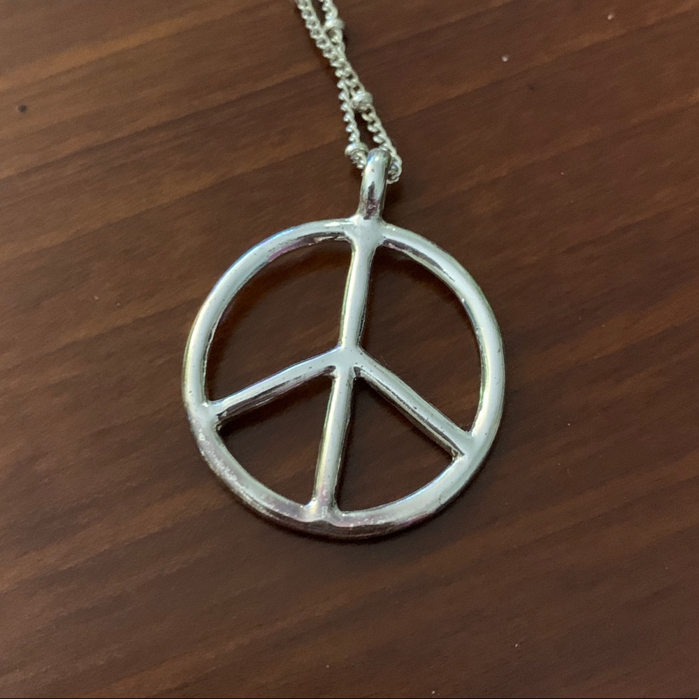 Peace sign necklace